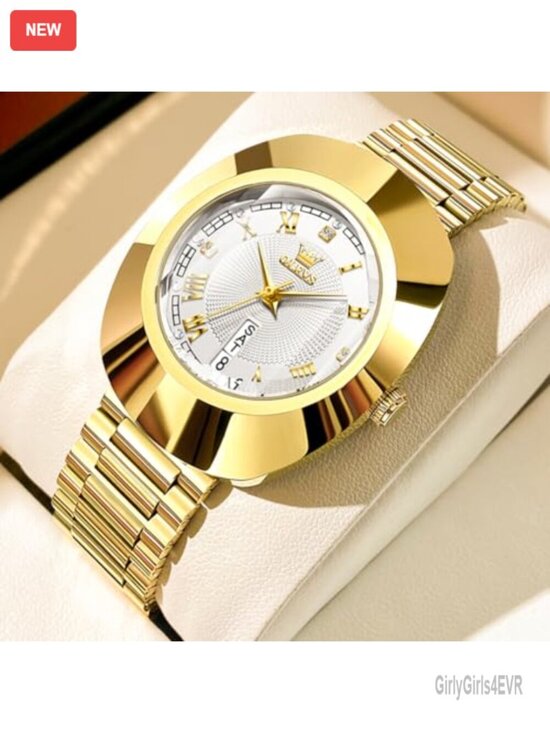 Luxury Dress Watch with Diamond Dial & Date Week Calendar, Stainless Steel main image 5